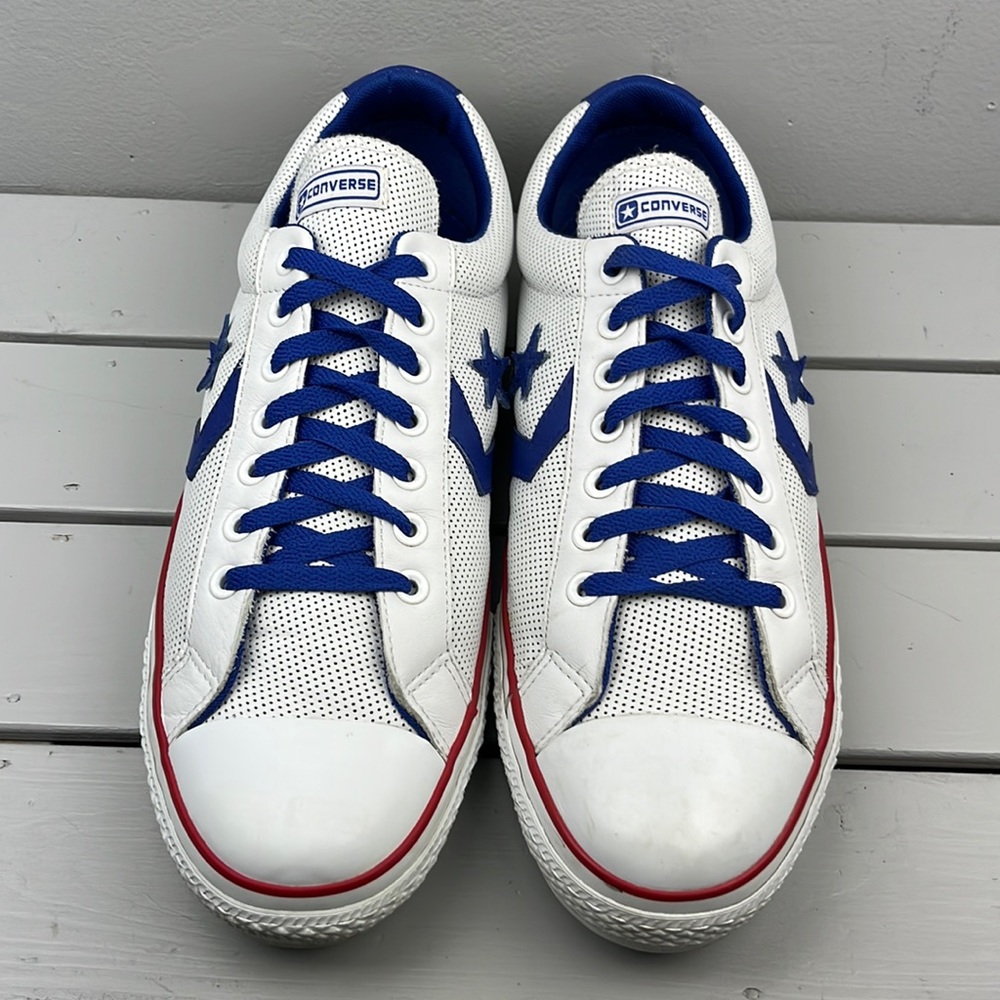 Converse White and Blue Athletic Shoes